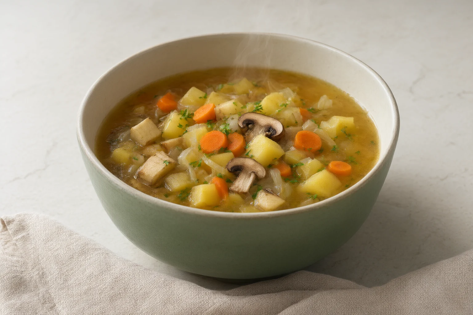 Bramboračka (Czech Potato Soup)